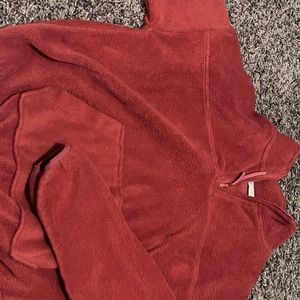 deep orange courter zip jacket super comfy in great condition